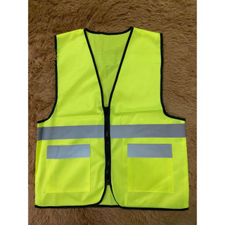 F18 เสื้อกั๊กสะท้อนแสง,ความปลอดภัยเสื้อกั๊กสะท้อนแสงเห็นได้ชัด Traffic Construction ชุดปั่นจักรยาน เ
