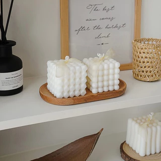 OurHome [พร้อมส่ง] เทียนลูกบาศก์ของรูบิค Rubik's Cube Candle ของขวัญเล็กๆที่สร้างสรรค์ ของตกแต่งบ้านแฮนด์เมด ร้านกาแฟ