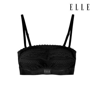 ELLE LINGERIE | Camisole Bra เสื้อบังทรงตัวสั้นคอลเลคชั่นลูกไม้ สไตล์ปารีเซียน สีดำ | รุ่น LH1838