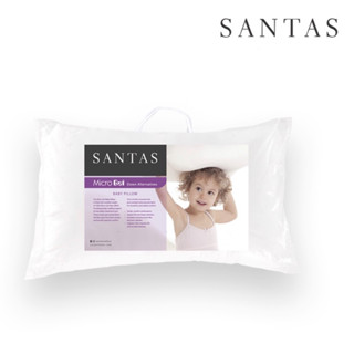 SANTAS หมอนหนุนเด็ก รุ่น MICROGEL BABY PILLOW แถมฟรี ปลอกหมอนคละสี คละลาย