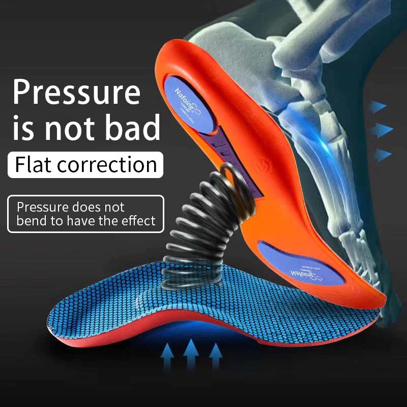 แผ่นเสริมรองเท้า ซัพพอร์ตแรงกระแทก กระชับปกป้อง ระบายอากาศได้ดี Orthopedic Gel Insoles Pain Relief Pads