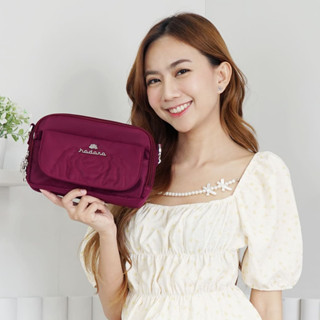 [ลดสูงสุด 500 ทักแชทรับโค้ด] Hadara กระเป๋าสตางค์ รุ่น Wallet no.14s กระเป๋าสตางค์ใบยาว มีสายคล้องมือ + สายครอสบอดี้
