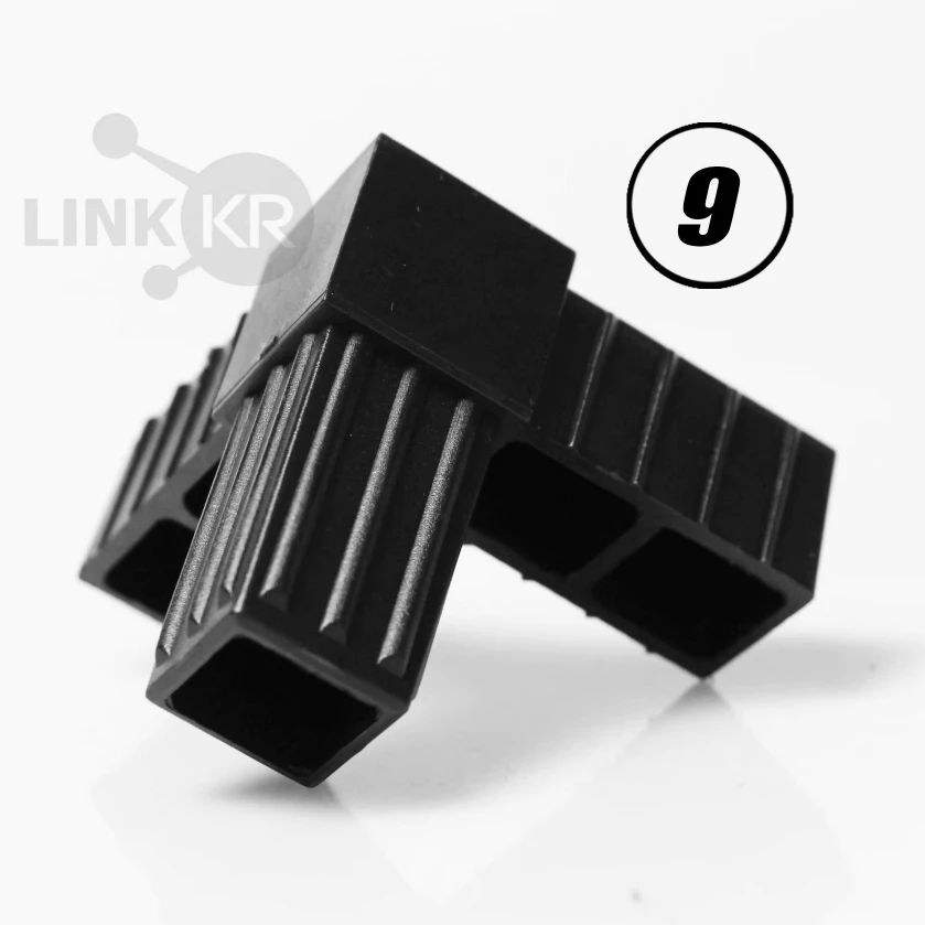 ข้อต่อพลาสติก 1นิ้ว - 3 ทางมุม ทนแดด ทนฝน แข๊งแรง อย่างดี ท่อเหลี่ยม อลู1นิ้ว - Link KR - No.9