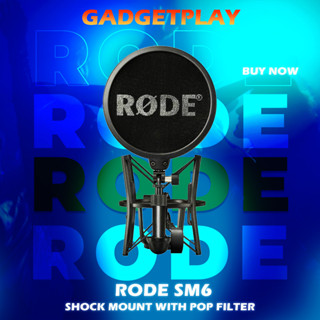 [กรุงเทพฯ ด่วน 1 ชั่วโมง] Rode SM6 Shock Mount with Detachable Pop Filter **สินค้าประกันศูนย์ไทย 1 ปี **