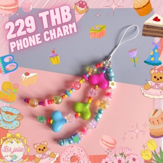 phone charm จี้หัวใจสีสดใส