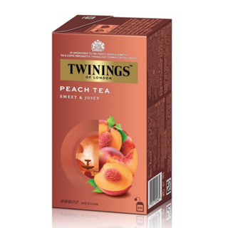 Twinings Peach Tea Sweet Juicy 50g.อาหาร เครื่องดื่ม  ชา  ชาซองพร้อมดื่ม