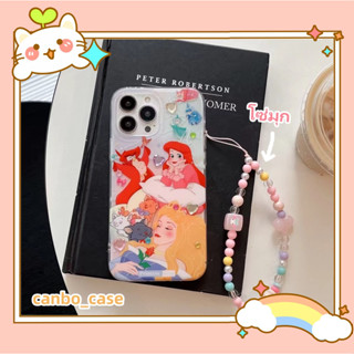 🎁ส่งของขวัญ🎁เคสไอโฟน สำหรับ 11 14 for iPhone Case 13 12 Pro Max น่าสนใจ เจ้าหญิง โซ่มุก กันกระแทก เคสนิ่ม เคสโทรศัพท์