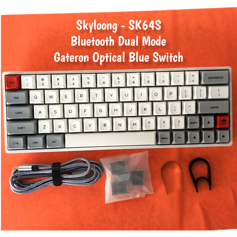[มือสอง] Keyboard แป้นพิมพ์ Skyloong SK64S Bluetooth Dual Mode / Gateron Optical Blue Switch