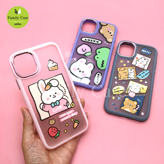 7+ 11/samsung A04 A12  A23 S23Ultraเคสนิ่ม TPU กันเลนส์กล้องเงา ด้านหลังขุ่นพิมพ์ลายการ์ตูน