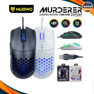 Nubwo NM-94m  MURDERER เมาส์มาโคร Silent Mouse เมาส์ไร้เสียงเมาส์เกมมิ่ง แท้100%