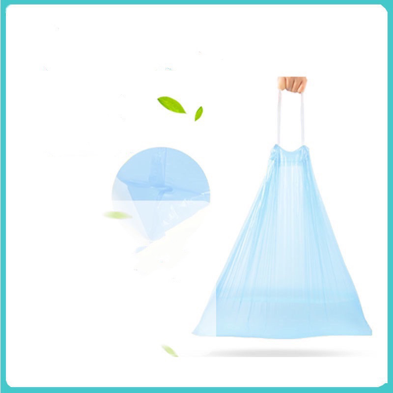 Queen mallshop ถุงขยะพลาสติกพร้อมสายหูหิ้ว ขนาด 45 * 50 Cm. (กว้าง * สูง) 1ม้วนมี15ถุง สีฟ้า LJD05 - รูปที่ 7