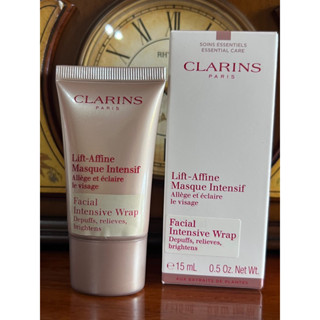 🚚พร้อมส่ง แท้💯% CLARINS (มาสค์ผิวหน้าเพือผิวเนียนกระชับได้รูป) Visage Facial Intensive Wrap Depuffs, brightens 15ml