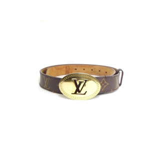 เข็มขัด Louis Vuitton Cut Oval belt sz sz 80 32 มือ 2 ของแท้100%