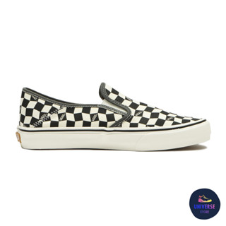 [ของแท้ ส่งฟรี จากไทย] VANS SLIP-ON VR3 SF - CHECKERBOARD BLACK/MARSHMALLOW