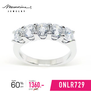 Memorine Jewelry แหวนเงินแท้ 925 ฝังเพชรสวิส (CZ) : ONLR729