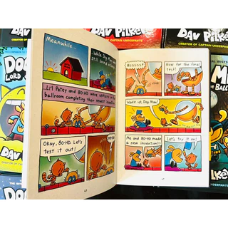 Dog man by Dav Pilkey ปกแข็ง Comic Dogmanแนวตลก หนังสือภาษาอังกฤษ การ์ตูน หนังสือเด็ก