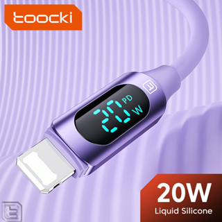 Toocki 20W 3A Type C ถึง 10S สายชาร์จเร็ว USB2.0 Data Cable สำหรับ iPh 14 13 12 por