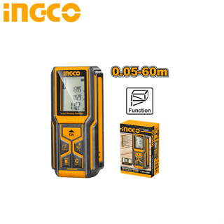 INGCO เครื่องวัดระยะเลเซอร์ 60 เมตร  รุ่น HLDD0608  หน้าจอไฟ LCD สามารถอ่านในที่มืด ช่วยอ่านง่ายยิ่งขึ้น