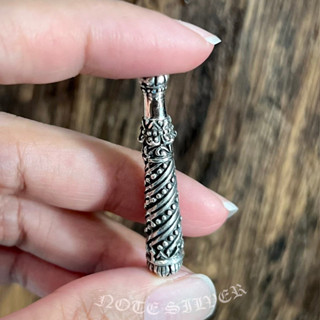 กระบองเงินแท้ กระบองเท้าเวสสุวรรณ ใหญ่ Sterling Silver 925 NSBD3070