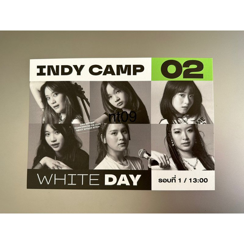 โปสการ์ด postcard indy camp รอบ white day มามิ้งค์ มิลค์ นีนี่ cgm48 สตางค์ นาย ข้าวฟ่าง bnk48