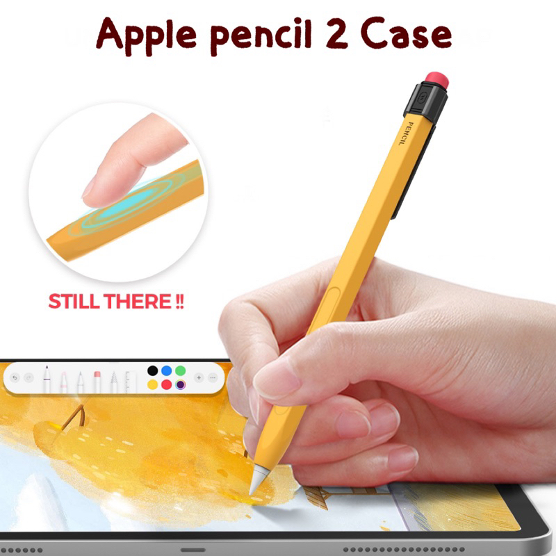 เคส Apple pencil 1 / 2 เคสปากกา มีที่เสียบกระเป๋า กันกระเเทก