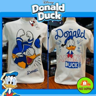 เสื้อยืด ลาย Donald Duck สีขาว (MKX-002)