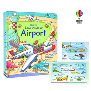 Usborne Look Inside An Airport, Hardcover, Ages:2-7, Rob Lloyd Jones Illustrated by Stefano Tognetti