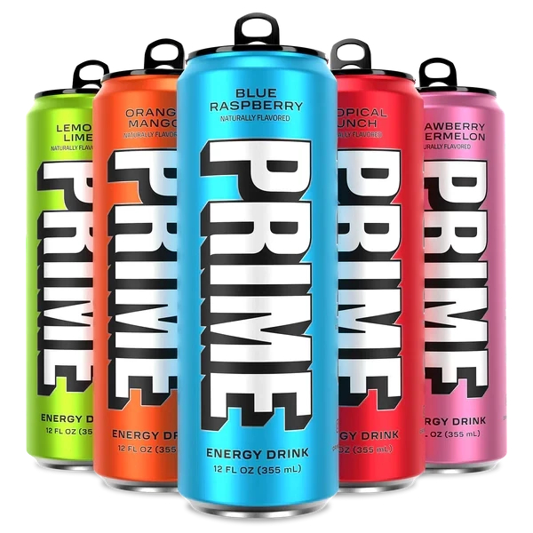 Prime Energy Drink Naturally Flavored, 200mg Caffeine, Zero Sugar, 300mg Electrolytes, Vegan, 12 Fl 