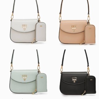 กระเป๋าสะพาย lyn มีใบลูก สไตล์ prada พร้อมสายยาว #lyn