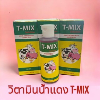 วิตามินน้ำแดง T-mix  100 cc.