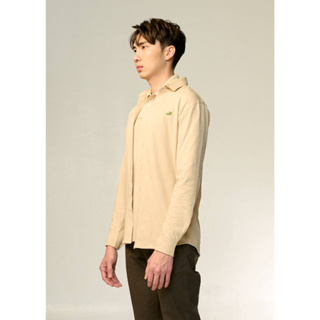 ENHANCED NEUTRALS CUSTOM FIT LONG SLEEVE SHIRT เสื้อเชิ้ตแขนยาวสีครีม ENHANCED NEUTRALS ทรงคัสตอมฟิต