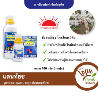 แดนท๊อช ขนาด 100 กรัม (กระปุก) ทีเจซี ตราพระอาทิตย์ กำจัด เพลี้ยแป้ง เพลี้ยอ่อน เพลี้ยจั๊กจั่น