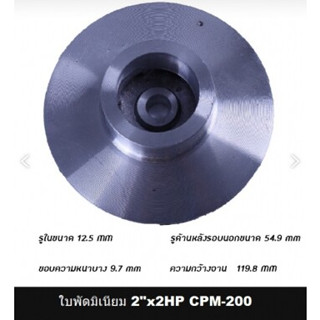 ใบพัด(มิเนียม)ข้างหน้าปั๊มหอยโข่งไฟฟ้า