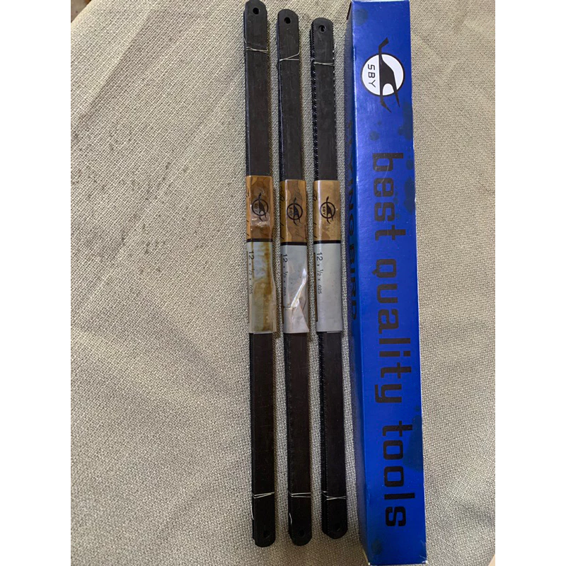ใบเลื่อย SBY สีดำ 12” ใบตัดเหล็ก ตัด PVC 1มัด (12ใบ)คุณภาพดี ตรานกนางแอ่น