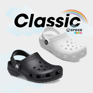 Crocs Collection รองเท้าแตะ รองเท้าหัวโต สำหรับเด็ก CSS Clog 206990-100 / 206991-100 / 206991-001 (1390)