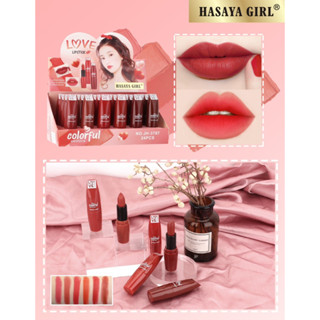 HASAYA GIRL Love Lipstick ลิปสติกเนื้อเวลทเวทแมทต์ ให้สีชัด เนื้อเนียน เกลี่ยง่าย