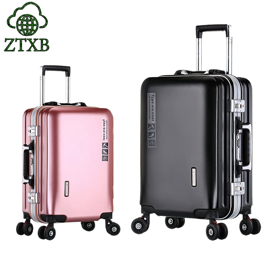 ZTXB กระเป๋าเดินทางขนาด 20/24 นิ้ว โครงอะลูมิเนียม ทนทาน และป้องกันการตก ล้อ 360° รหัสล็อค 3 หลัก สะดวกสำหรับการเดินทางเ