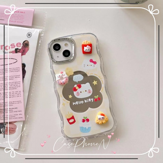 เคสไอโฟน iphone 11 14 Pro Max การ์ตูน น่ารัก แบบกระจก การตกแต่งสามมิติ ขอบเต็ม iphone 12 13 Pro Case for iPhone