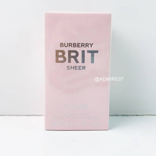 ส่งฟรี Burberry Brit Sheer For Her EDT 100ml (กล่องซีล) น้ำหอม AUG02