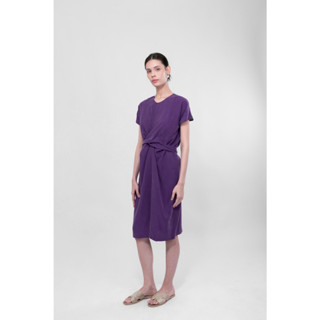 QueenCows ชุดให้นม Grace Wrap Dress (Purple)