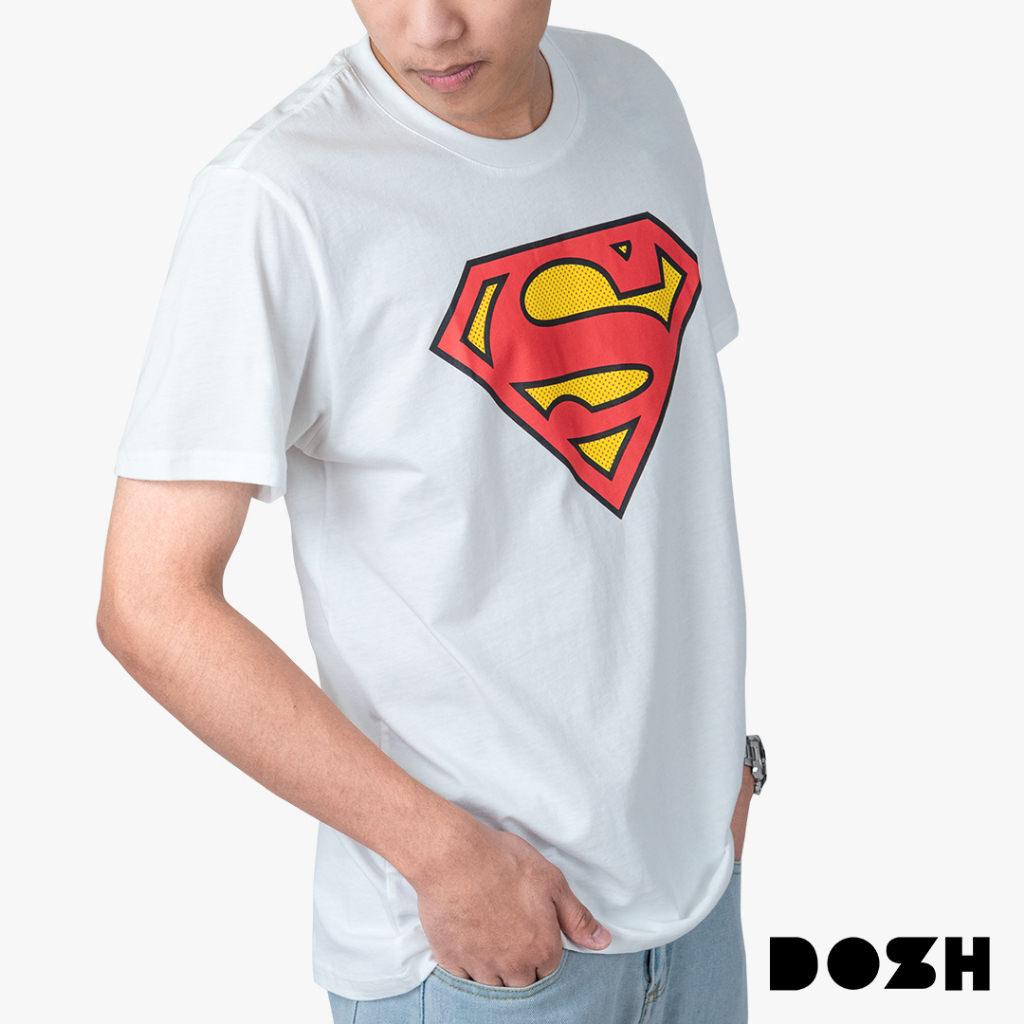DOSH MEN'S T-SHIRTS SUPERMAN เสื้อยืดคอกลมผู้ชาย DSMT5203-OW (XS-XL)