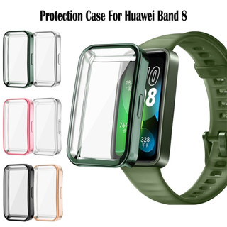 เคสกันกระแทก HUAWEI BAND 8 TPU นิ่มครอบเต็มหน้าปัดสวยงามมีหลายสี