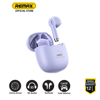 Remax TWS-19 หูฟังบลูทูธ Bluetooth 5.3 หูฟังสเตอริโอในหูแบบครึ่งตัวหูฟังไร้สาย Bluetooth Gaming หูฟังพร้อมกล่องชาร์จ