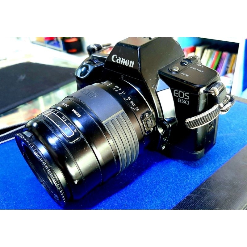 กล้องฟิล์มCanonมือสองพร้อมเลนส์Zoom/Sigma