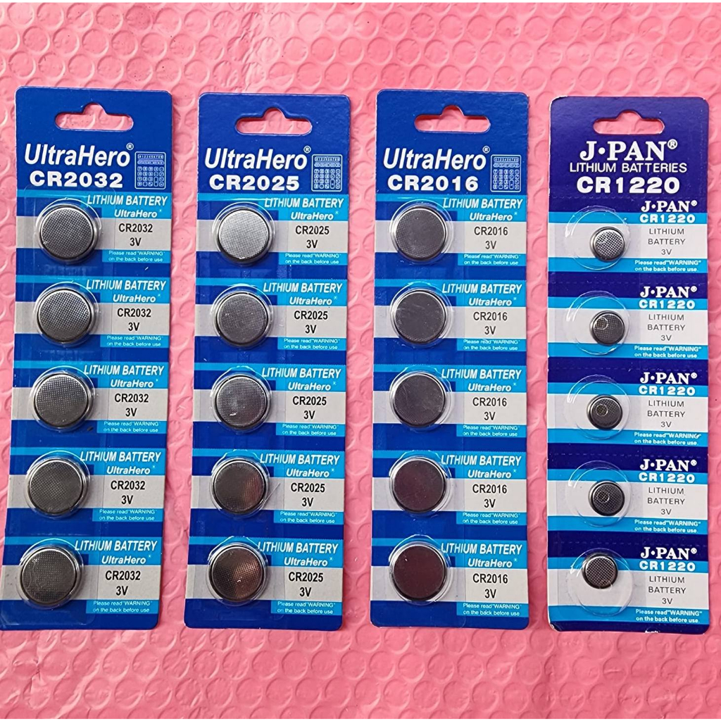 ส่งจากไทย Battery 3V. CR2032  CR2025 CR2016 CR1220 ถ่านไบออส ถ่านเมนบอร์ด ถ่านนาฬิกา เครื่องชั่ง ตาช