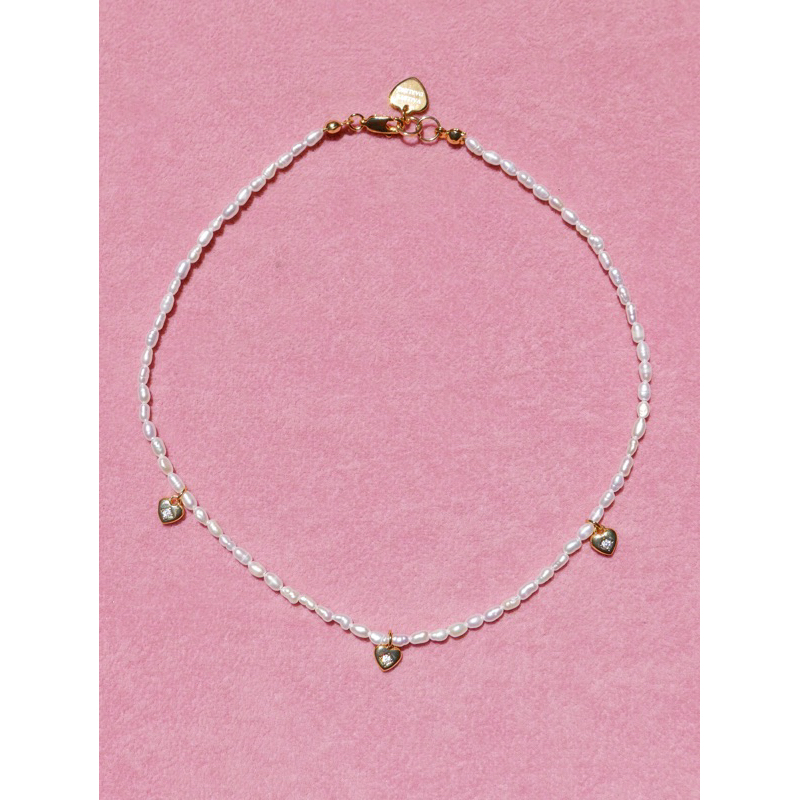 Valleydarley – สร้อยคอ petite triple couer pearl necklace ราคา ถูกที่สุด ดีลบีเคเค แกลเลอรีภาพที่ 4