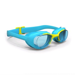 Decathlon ดีแคทลอน แว่นตาว่ายน้ำ รุ่น 100 XBASE ขนาด S ( สีฟ้า/เหลือง ) แว่นตา แว่น