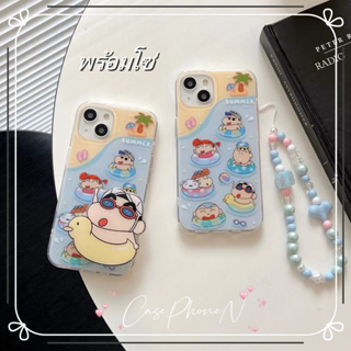 🚚จัดส่ง24ชม🚚เคสไอโฟน iphone 11 14 Pro Max การ์ตูน น่ารัก เครยอนชินจัง ขอบเต็ม เคส iphone 12 13 Pro Case for iPhone