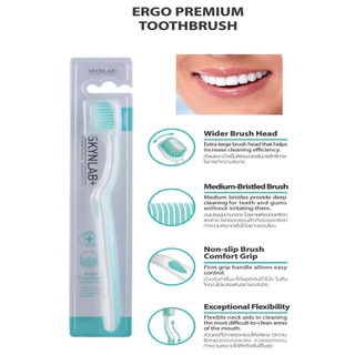 SKYNLAB premium slim soft ,PREMIUM TOOTHBRUSH SKYNLAB ERGO,anti -bac toothbrush แปรงสีฟันสกินแล็บ มี 3 รุ่นให้เลือก