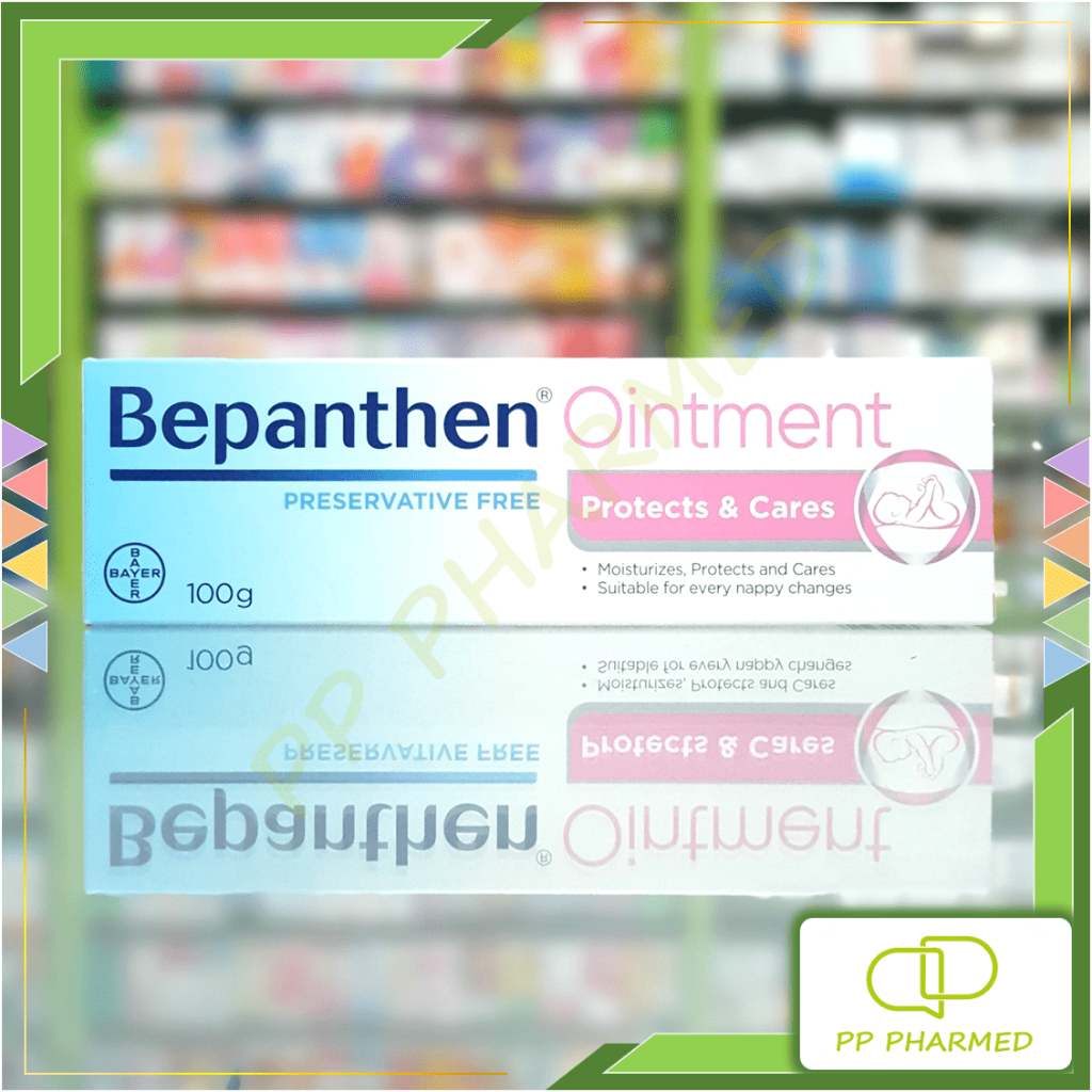 Bepanthen Ointment บีแพนเธน ออยเมนท์ ปกป้องดูแลผิวจากผื่นผ้าอ้อม 100g
